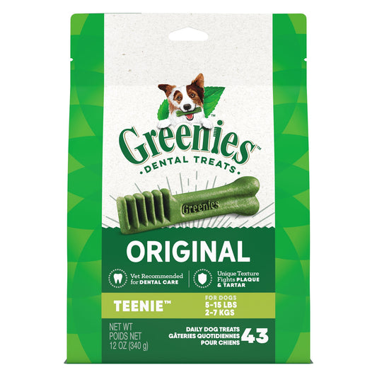 Greenies™ Adult Teenie Dog Dental Treats - Natural, Oral Health, Original