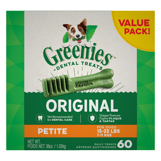 Greenies™ Adult Petite Dog Dental Treats - Natural, Oral Health, Original