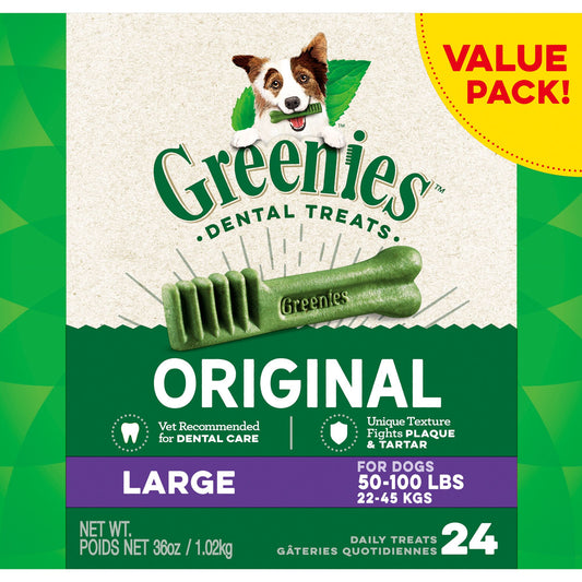 Greenies™ Adult Large Dog Dental Treats - Natural, Oral Health, Original