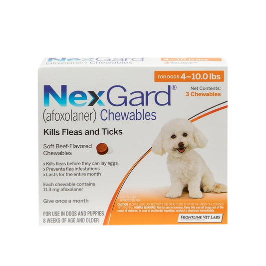 Nexgard Chewables for Dogs 4-10lbs - 6 pack
